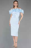 Partykleid Midi Eisblau ABK2553