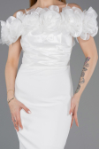 Partykleid Midi Weiß ABK2553