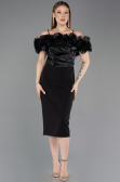 Partykleid Midi Schwarz ABK2553
