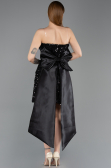 Partykleid Kurz Schuppig Schwarz ABK2556