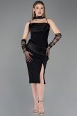 Partykleid Midi Schwarz ABK2559