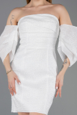 Partykleid Kurz Weiß ABK2563