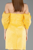 Partykleid Kurz Gelb ABK2563