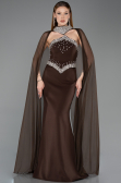 Abendkleid im Meerjungfrau-Stil Lang Braun ABU5866