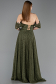 Standesamtkleid Lang Spitze Khaki ABU5867