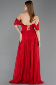 Standesamtkleid Lang Spitze Rot ABU5867