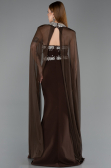 Abendkleid im Meerjungfrau-Stil Lang Braun ABU5866