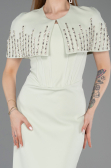 Standesamtkleid Lang Minzgrün ABU5889