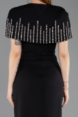 Standesamtkleid Lang Schwarz ABU5889