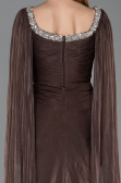 Abendkleid Lang Chiffon Braun ABU5868