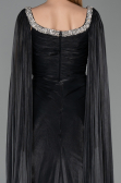 Abendkleid Lang Chiffon Schwarz ABU5868