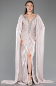 Abendkleid Lang Chiffon Nerzbraun ABU5868