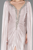 Abendkleid Lang Chiffon Nerzbraun ABU5868