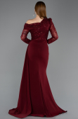 Abendkleid Lang Weinrot ABU5893