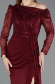 Abendkleid Lang Weinrot ABU5893