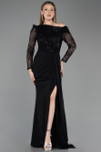 Abendkleid Lang Schwarz ABU5893