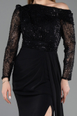 Abendkleid Lang Schwarz ABU5893