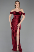 Weinrot Abendkleid Lang ABU3611