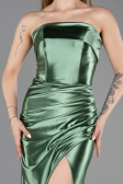 Türkis Abschlusskleid Lang ABU4944