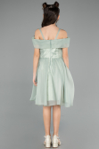 Abendkleid für Kinder Kurz Minzgrün ABK2565