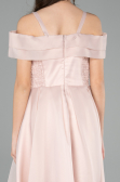 Abendkleid für Kinder Kurz Puder ABK2565