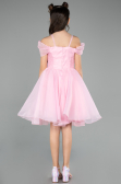 Abendkleid für Kinder Kurz Rosa ABK2566