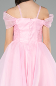 Abendkleid für Kinder Kurz Rosa ABK2566