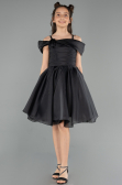 Abendkleid für Kinder Kurz Schwarz ABK2566