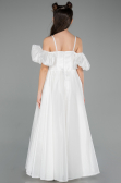 Abendkleid für Kinder Lang Weiß ABU5912