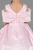 Brautkleid für Kinder Lang Satin Rosa ABG172