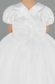 Brautkleid für Kinder Lang Satin Weiß ABG174