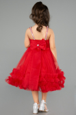 Abendkleid für Kinder Kurz Rot ABK2567