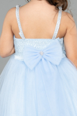 Abendkleid für Kinder Kurz Blau ABK2567