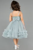 Abendkleid für Kinder Kurz Minzgrün ABK2567