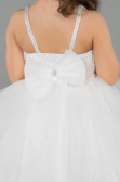 Abendkleid für Kinder Kurz Weiß ABK2569
