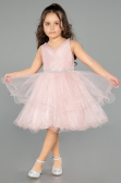Abendkleid für Kinder Kurz Altrosa ABK2569