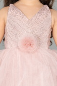 Abendkleid für Kinder Kurz Altrosa ABK2571