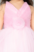 Abendkleid für Kinder Kurz Puder ABK2571