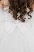 Abendkleid für Kinder Kurz Weiß ABK2572