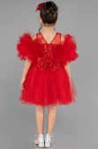 Abendkleid für Kinder Kurz Rot ABK2572