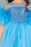 Abendkleid für Kinder Kurz Blau ABK2572