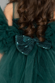Abendkleid für Kinder Kurz Grün ABK2572
