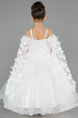 Brautkleid für Kinder Lang Weiß ABG179