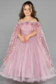 Brautkleid für Kinder Lang Puder ABG179
