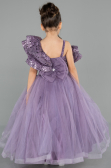 Brautkleid für Kinder Lang Lila ABG180