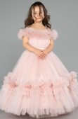 Brautkleid für Kinder Lang Puder ABG183