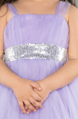 Lila Abendkleid Für Kinder Lang ABU3031