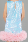 Abendkleid für Kinder Kurz Blau ABK2574