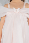 Abendkleid für Kinder Kurz Lachs ABK2295