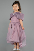 Abendkleid für Kinder Vorne Kurz-Hinten Lang Lavendel ABO107